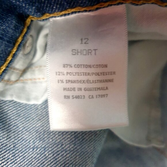 Old Navy 12 Short Womens Bootcut Jeans DIVA Blue Denim Stretch Cowgirl Grunge - Picture 7 of 8